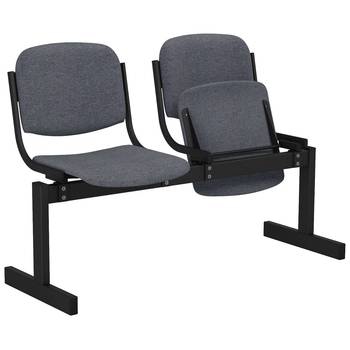Блок стульев 2-местный мягкий