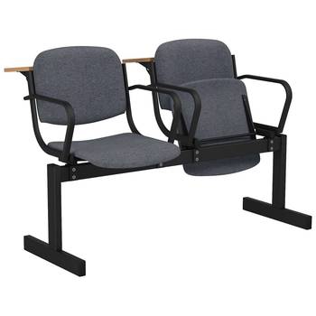 Блок стульев 2-местный с подлокотниками лекционный