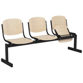 Блок стульев 3-местный откидывающиеся сиденья