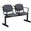 Блок стульев 2-местный, мягкий, не откидывающийся, с подлокотниками, лекционный