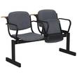 Блок стульев 2-местный, мягкий, откидывающийся, с подлокотниками, лекционный